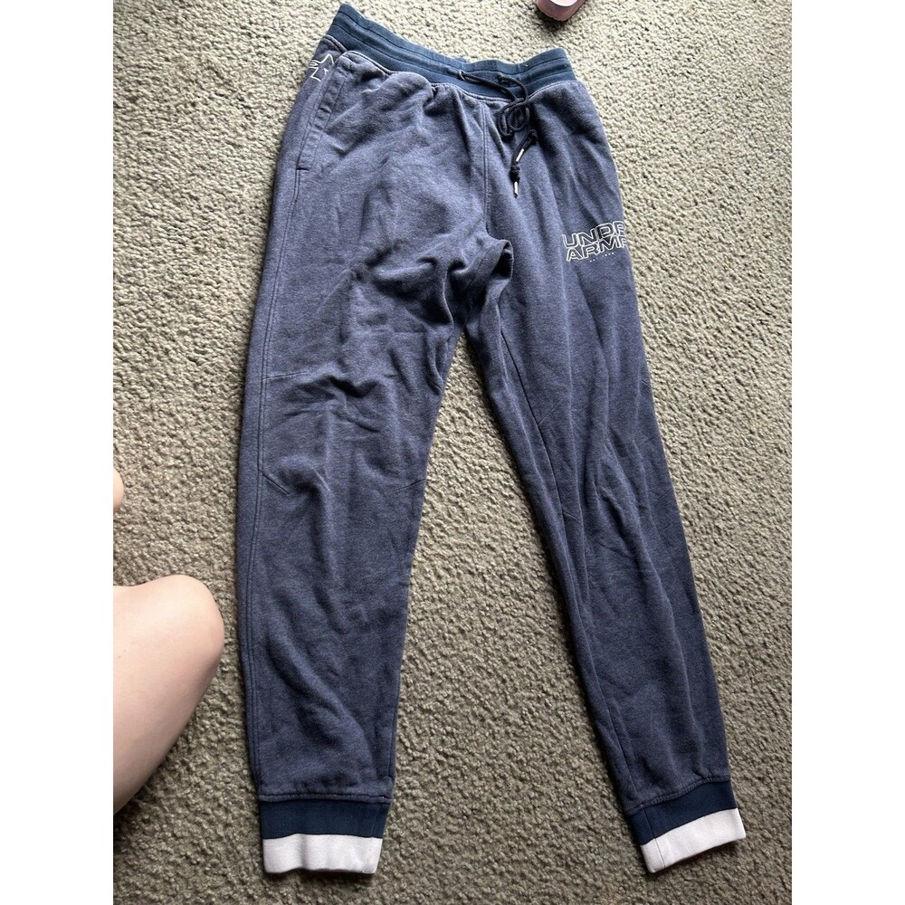 Under Armour Sweat Pant Joggers Navy Blue Size MEDIUM